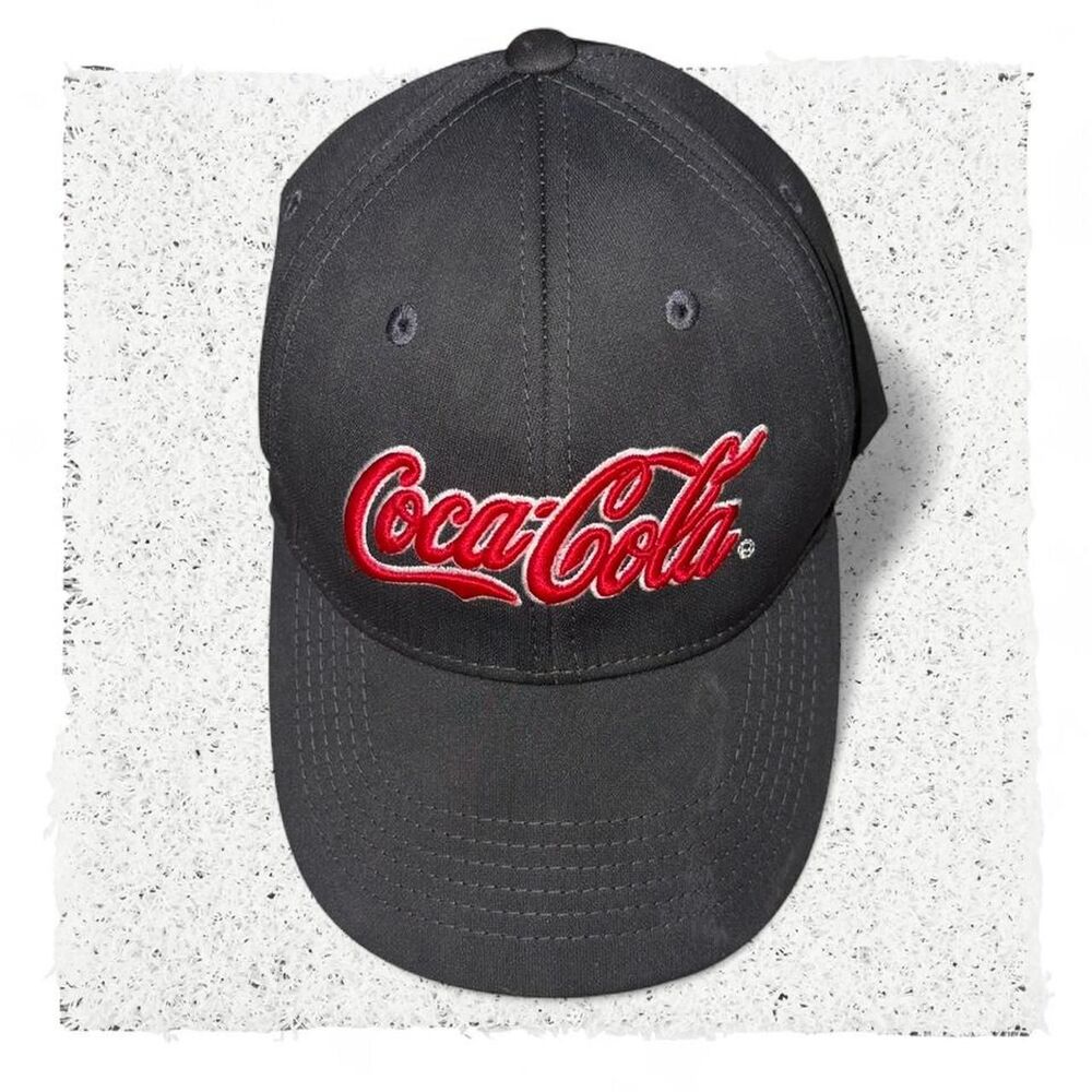 Coca-cola Men's Black and Grey Hat